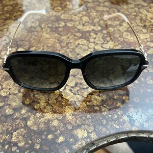 Gucci Black and Gold Sunglasses